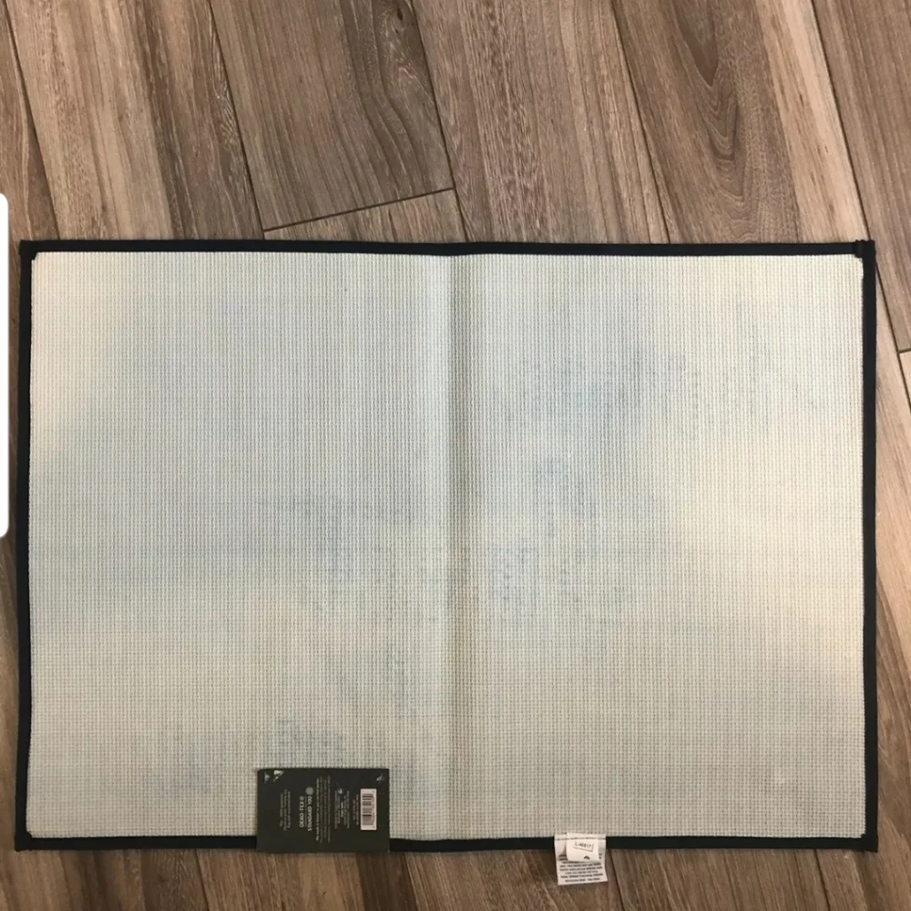 Threshold bath rug
